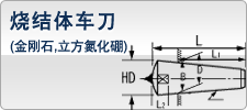 烧结体车刀(金刚石,立方氮化硼)