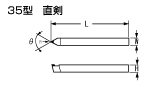 35 type straight tool