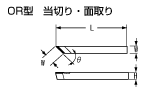 OR型　当切り・面取り