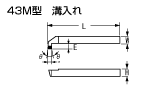 43M型　溝入れ