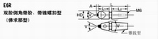 E6R 双阶倒角带阶、带锥螺扣型（佛求那型）