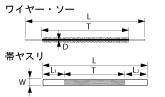 Wire-saw and band file